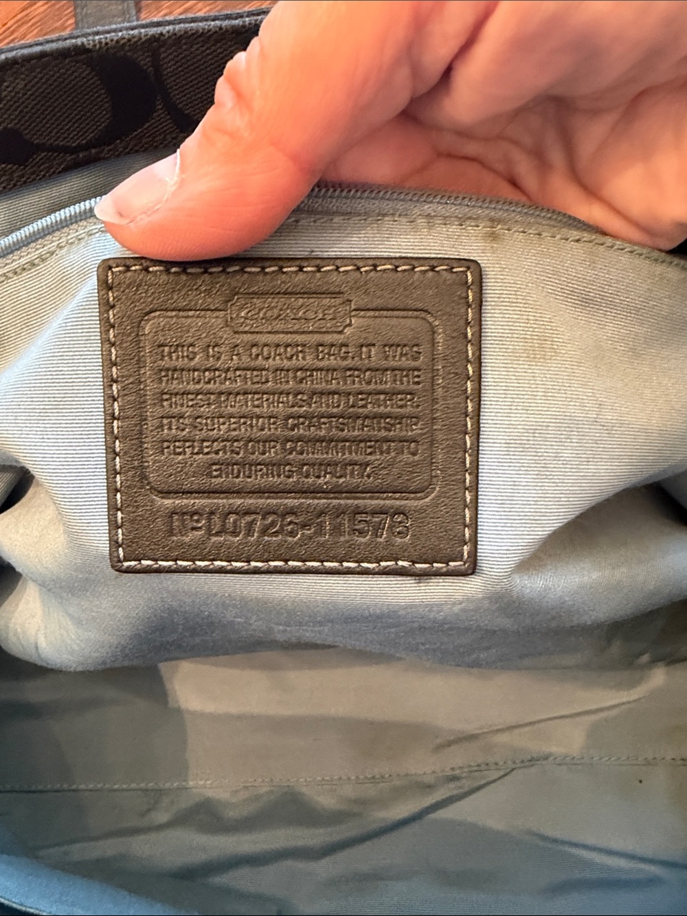 Coach Signature Hampton Flap Satchel Shoulder Bag Black Canvas - Picture 14 of 16